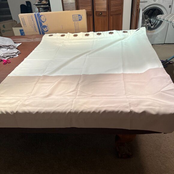 Curtainworks Kendall Curtain Panel, 63 inch long 52 wide (each panel), Ivory/Tan - Picture 2 of 4